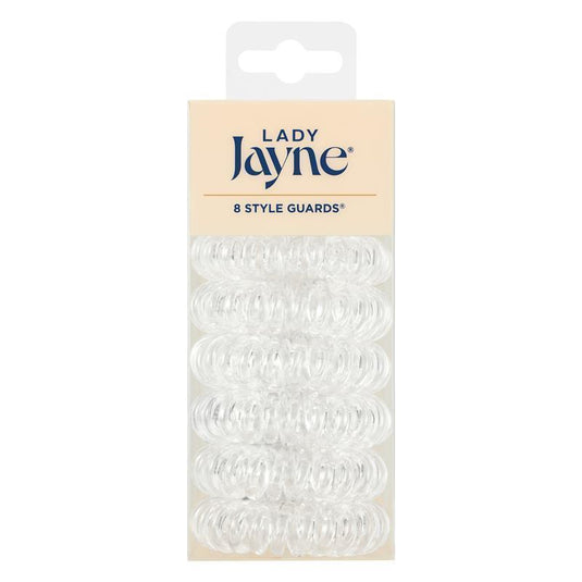 Lady Jayne 17022CL Spiral Hair Elastic Clear 8 Pack