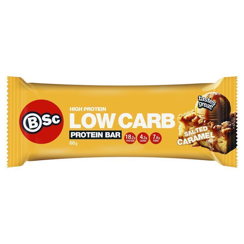 Load image into Gallery viewer, BSc High Protein Low Carb Bar Salted Caramel 60g
