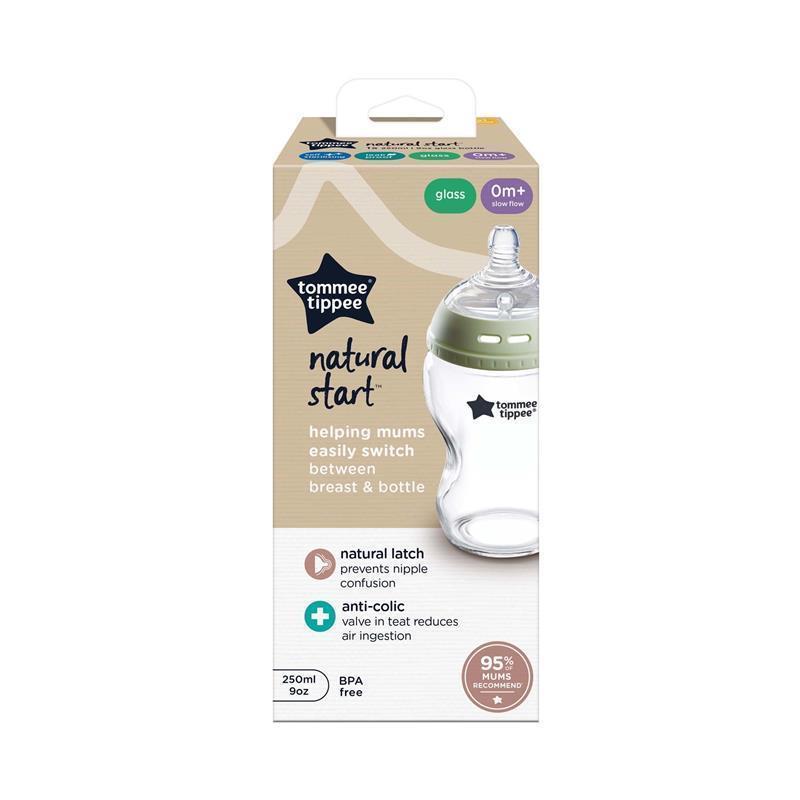 Load image into Gallery viewer, Tommee Tippee Natural Start 250ml Glass Bottle Slow Teat
