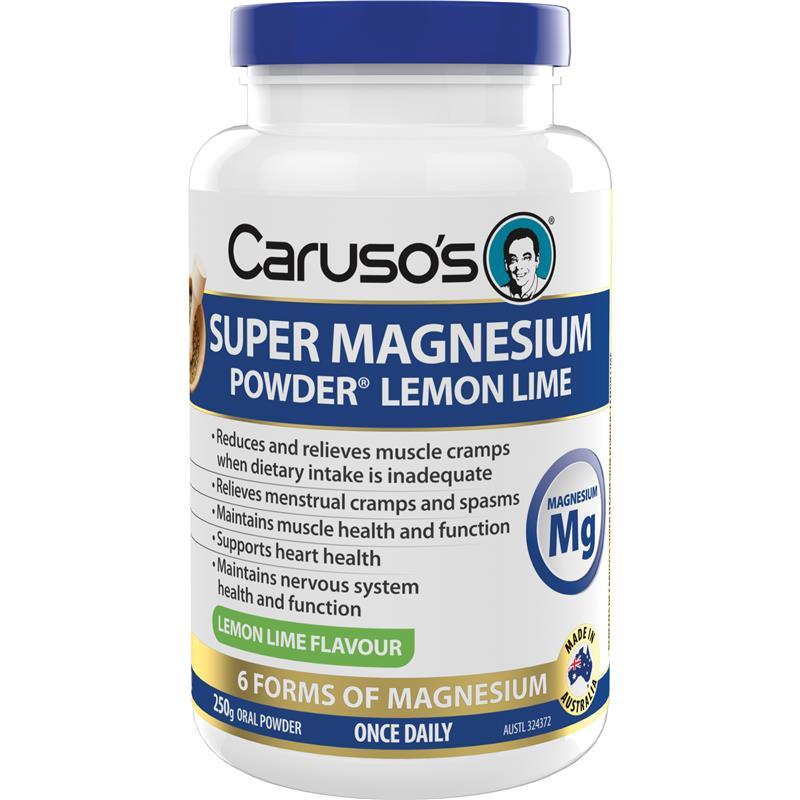 Load image into Gallery viewer, Carusos Super Magnesium Powder Lemon/Lime 250g
