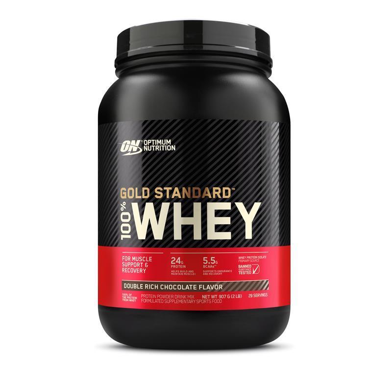 Load image into Gallery viewer, Optimum Nutrition Gold Standard 100% Whey Double Rich Chocolate 907g
