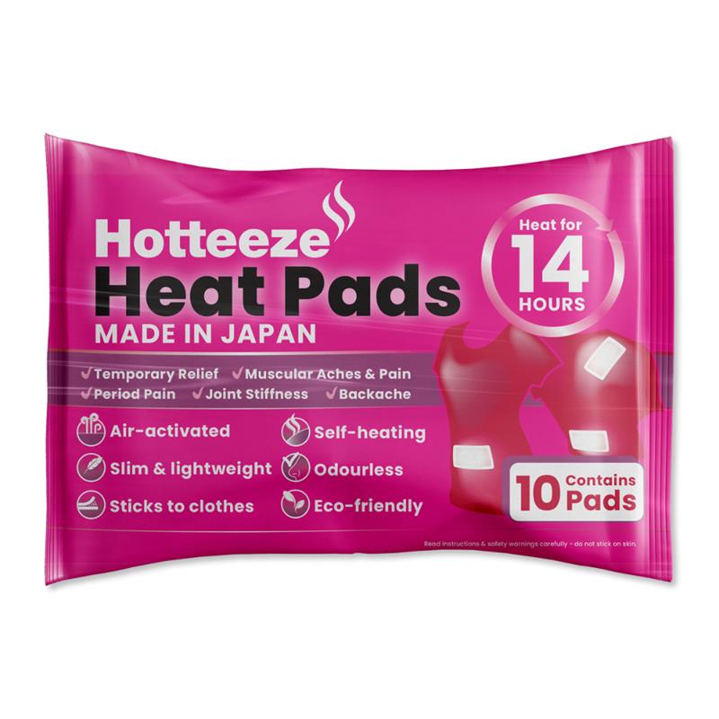 Load image into Gallery viewer, Hotteeze Heat Pads Pain Relief Patches for Period, Back and Shoulder pain 10 Pack

