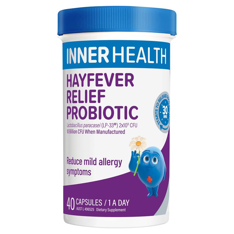 Load image into Gallery viewer, Inner Health Hayfever Relief Probiotic 40 Capsules
