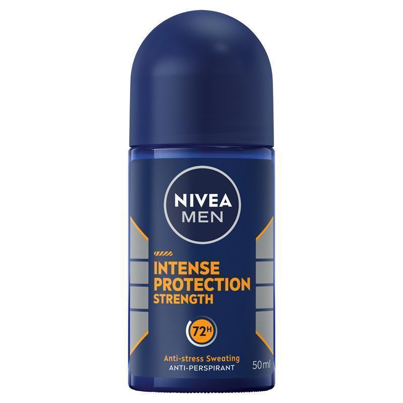 Load image into Gallery viewer, NIVEA MEN Intense Protection Strength Roll On Deodorant 72H Protection 50ml
