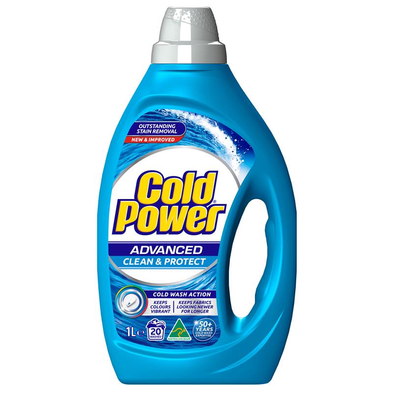 Load image into Gallery viewer, Cold Power Advanced Clean Laundry Liquids 1 Litre
