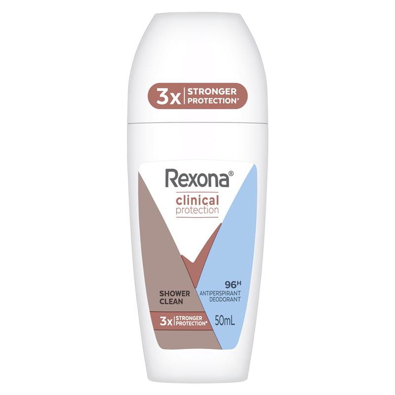 Load image into Gallery viewer, Rexona Women Clinical Protection Antiperspirant oll On Shower Clean 50ml
