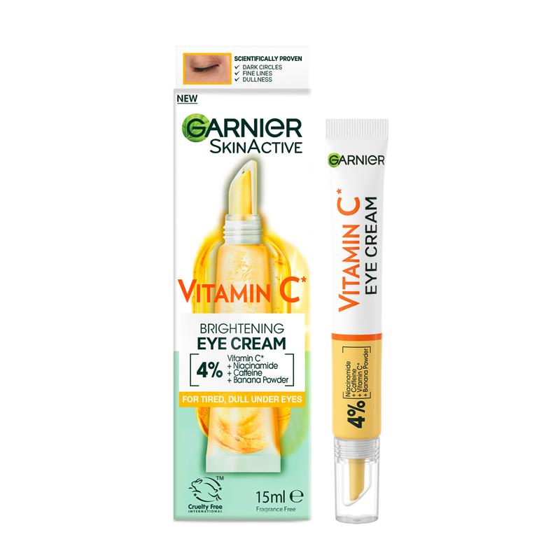 Load image into Gallery viewer, Garnier Skin Active Vitamin C* Brightening Eye Cream 15ml
