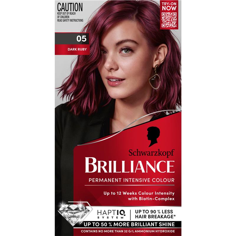 Load image into Gallery viewer, Schwarzkopf Brilliance 05 Dark Ruby New
