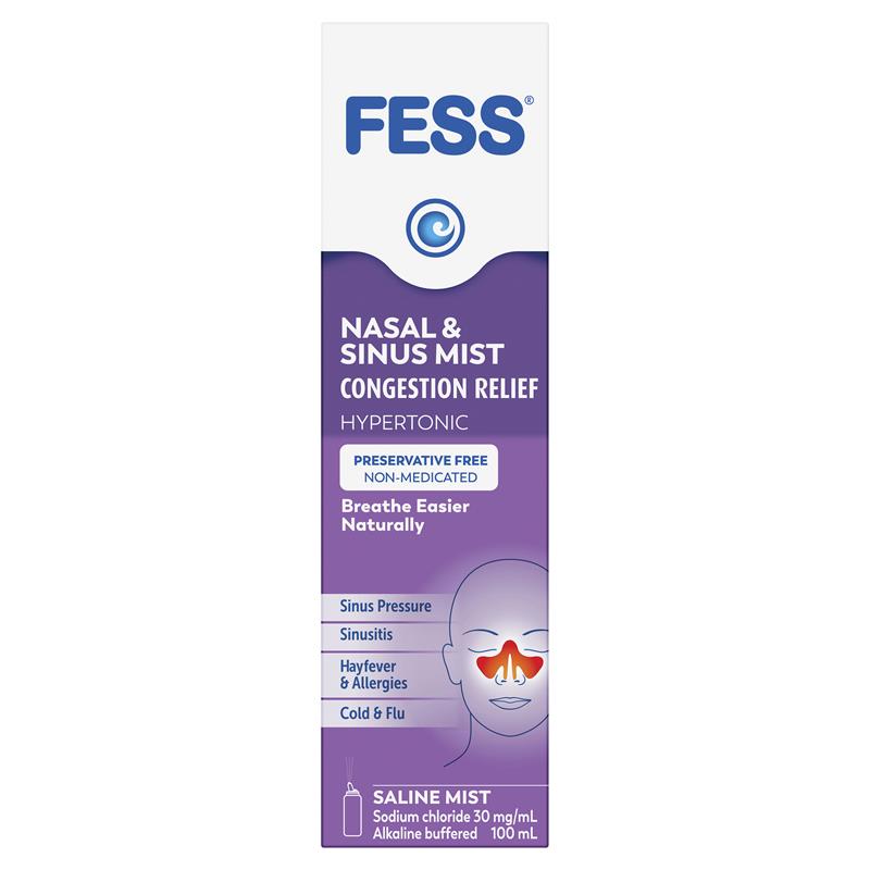 Load image into Gallery viewer, Fess Nasal &amp; Sinus Saline Mist 100ml
