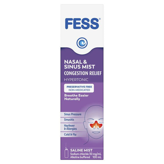 Fess Nasal & Sinus Saline Mist 100ml