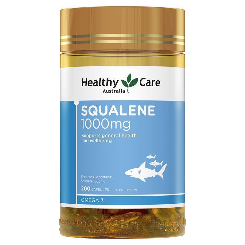 Load image into Gallery viewer, Healthy Care Squalene 1000mg 200 Capsules
