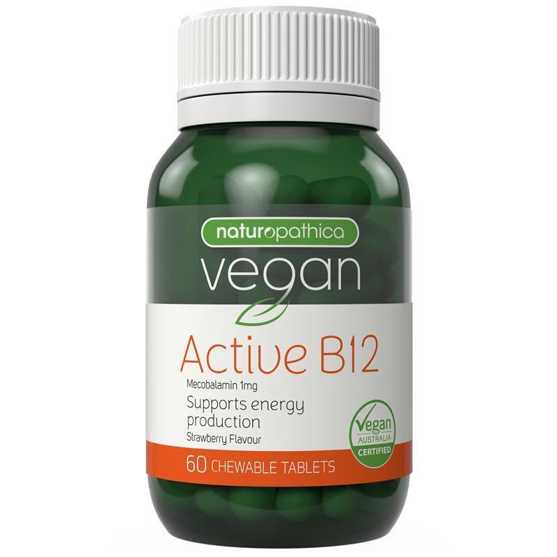 Load image into Gallery viewer, Naturopathica Vegan Active B12 60 Chewable Tablets
