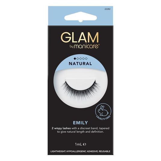 Glam By Manicare Emily Lashes Natural