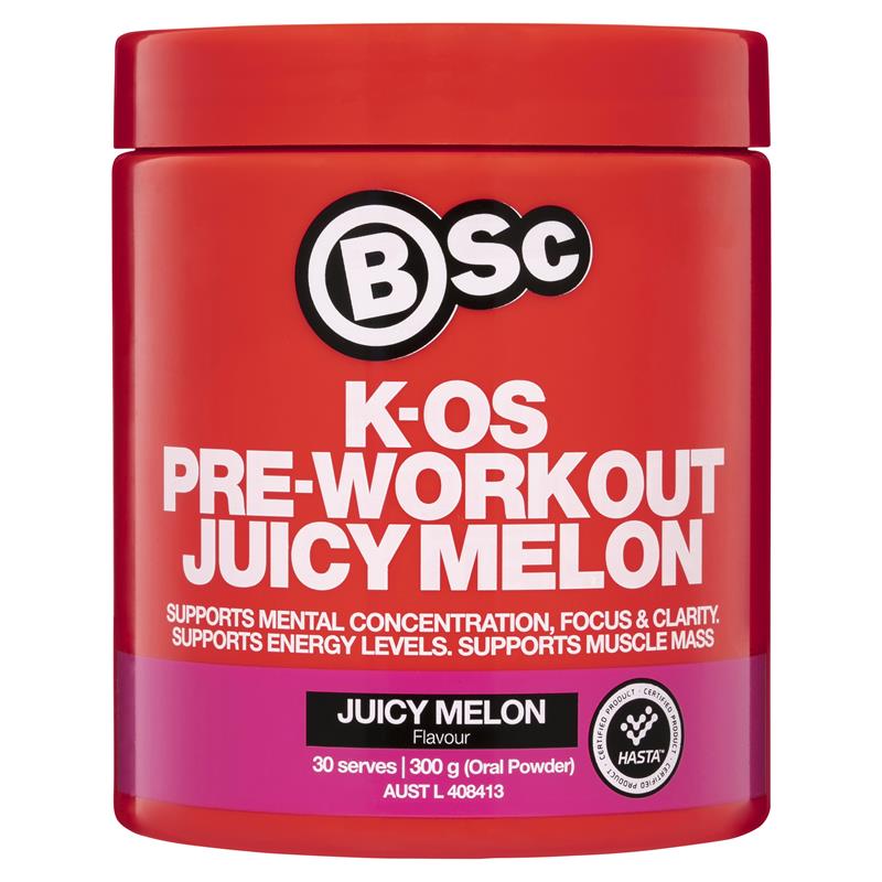 Load image into Gallery viewer, BSc K-OS Pre-Workout Juicy Melon 300g
