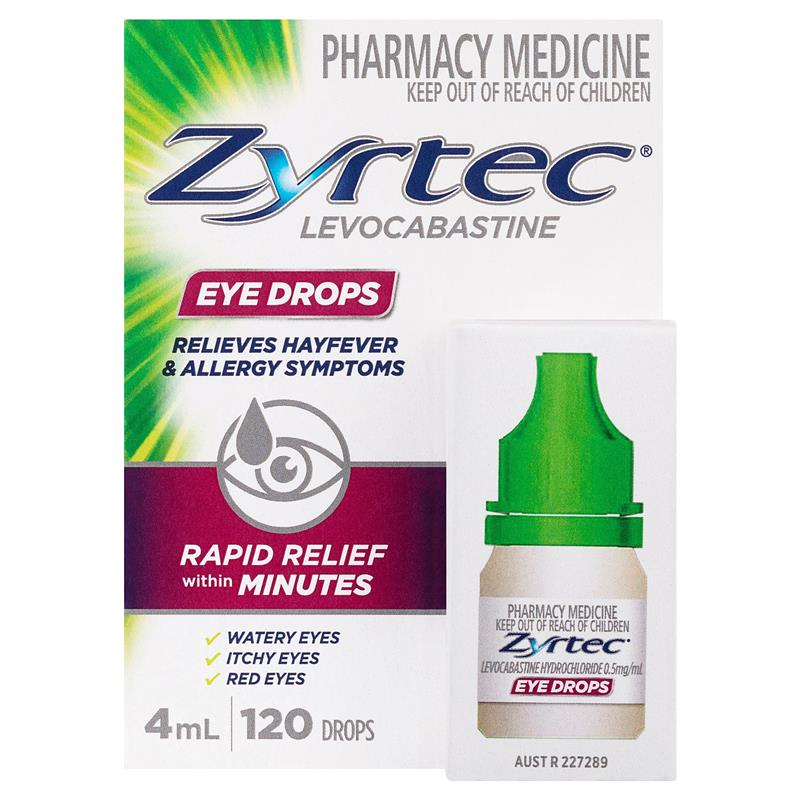 Load image into Gallery viewer, Zyrtec Antihistamine Hayfever &amp; Allergy Eye Drops 4mL
