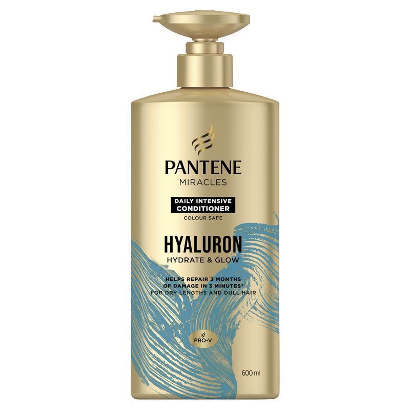 Load image into Gallery viewer, Pantene Miracles Hyaluron Hydrate &amp; Glow Daily Intensive Conditioner 600ml

