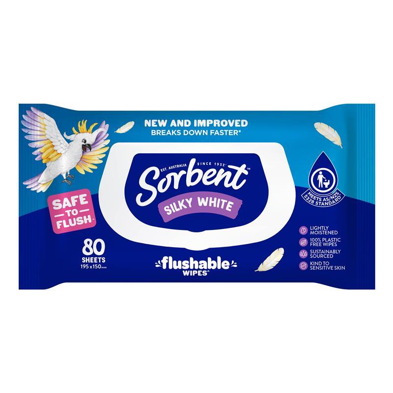 Load image into Gallery viewer, Sorbent Flushable Wipes 80 Pack
