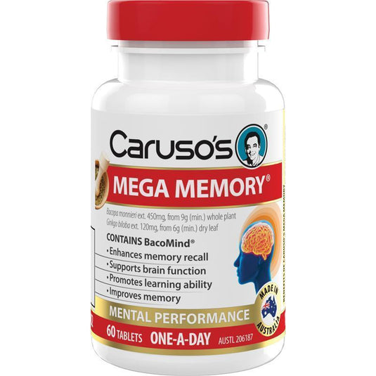 Carusos Mega Memory 60 Tablets
