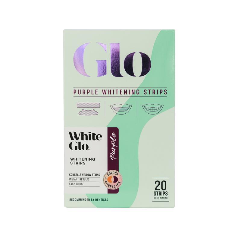Load image into Gallery viewer, White Glo Purple Teeth Whitening Strips 20 Strips
