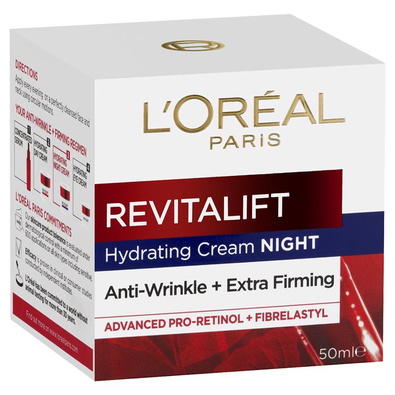 Load image into Gallery viewer, L'Oreal Paris Revitalift Night Cream 50ml
