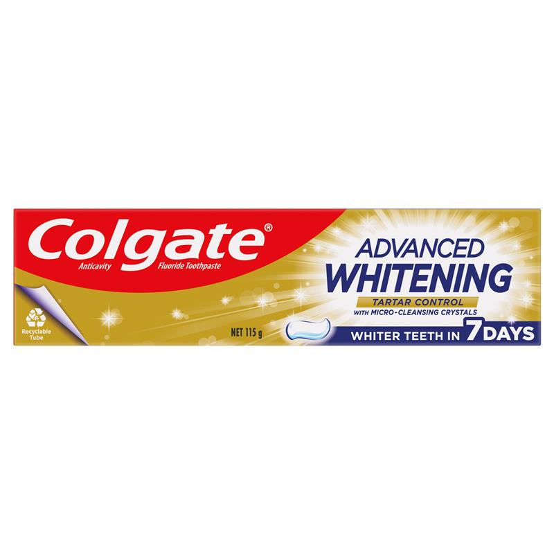 Load image into Gallery viewer, Colgate Toothpaste Advanced Whitening Tartar 115g
