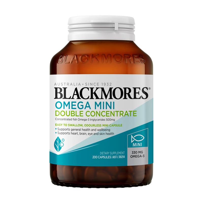 Load image into Gallery viewer, Blackmores Omega Mini Double Concentrate 200 Capsules

