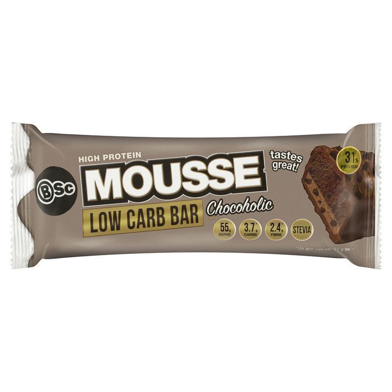 Load image into Gallery viewer, BSc High Protein Low Carb Mousse Protein Bar Chocoholic 55g
