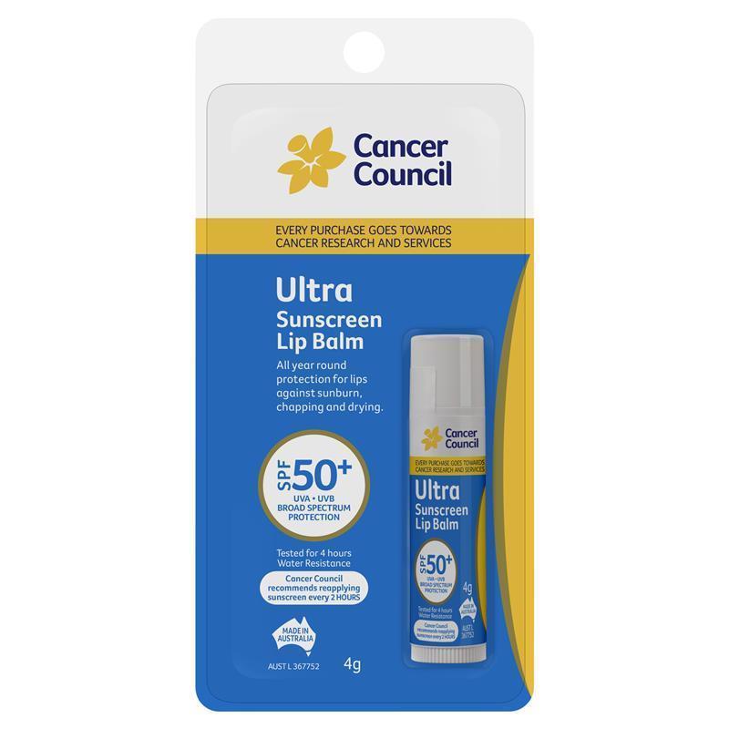 Load image into Gallery viewer, Cancer Council SPF 50+ Ultra Sunscreen Lip Balm 4g
