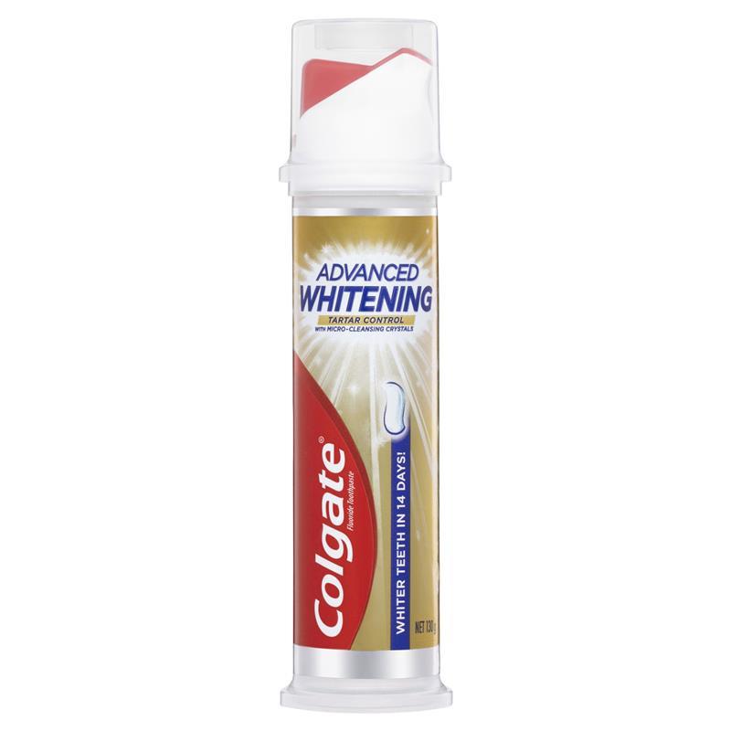 Load image into Gallery viewer, Colgate Toothpaste Whitening + Tartar Pump 130g
