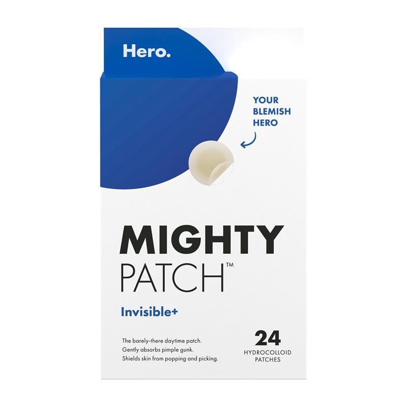 Load image into Gallery viewer, Hero Mighty Patch Invisible+ Hydrocolloid Pimple Patches 24 pack
