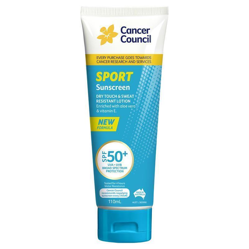 Load image into Gallery viewer, Cancer Council SPF 50 Sport Dry Touch &amp; Sweat Resistant 110ml
