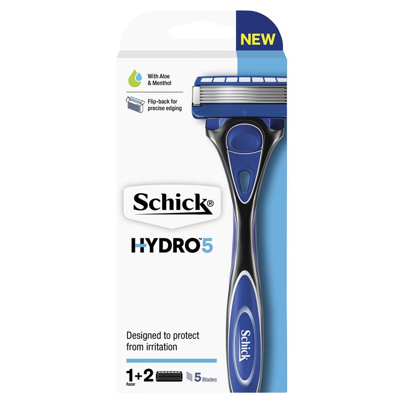 Load image into Gallery viewer, Schick Hydro 5 Razor Handle + 2 Refills

