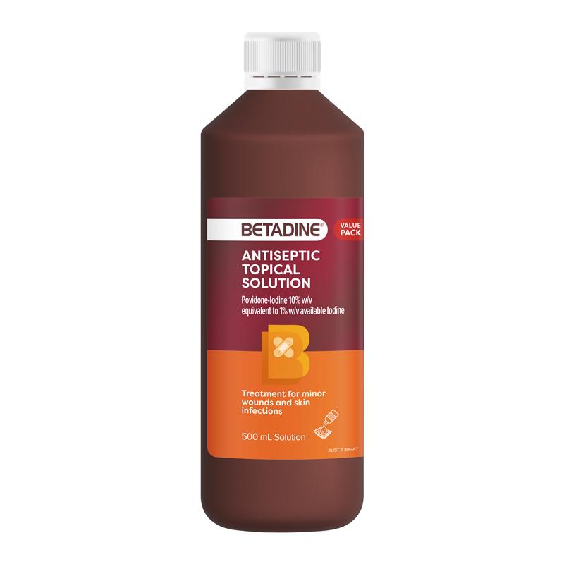 Load image into Gallery viewer, Betadine Antiseptic Topical Solution 500mL
