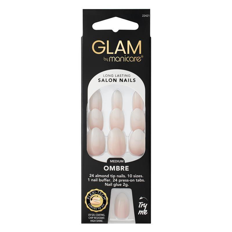 Load image into Gallery viewer, Glam By Manicare Press On Nails Ombre Medium Almond Fashion Kit
