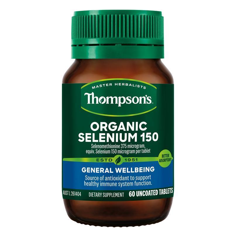 Load image into Gallery viewer, Thompson's Organic Selenium 150 60 Tablets
