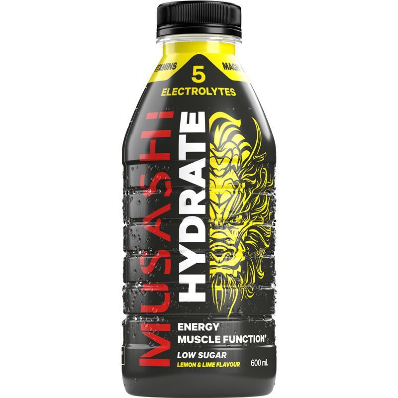 Load image into Gallery viewer, Musashi Hydrate Lemon Lime 600ml
