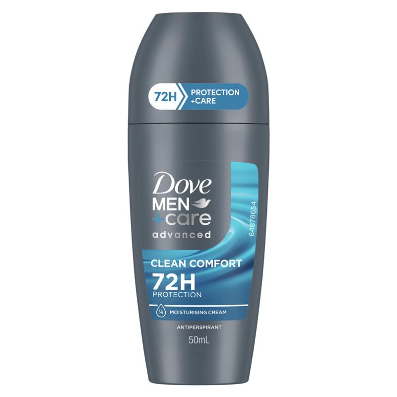 Load image into Gallery viewer, Dove Men+ Care Antiperspirant Deodorant 72h Roll On Clean Comfort 50ml
