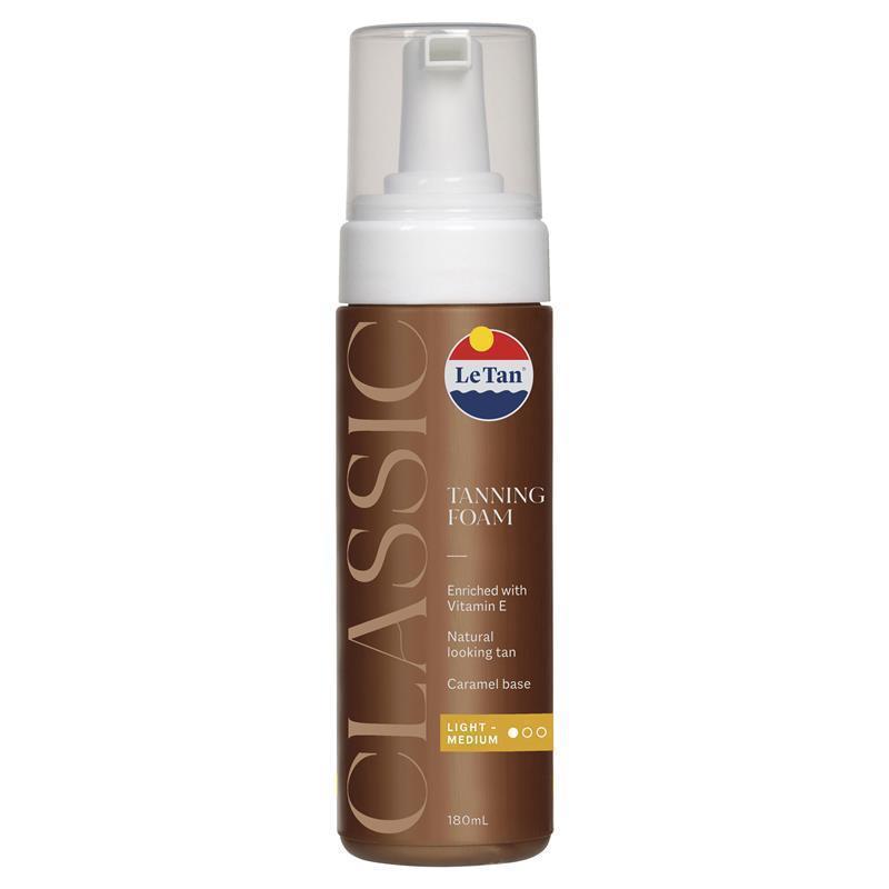 Load image into Gallery viewer, Le Tan Classic Tan Self Tanning Foam Light Medium 180ml
