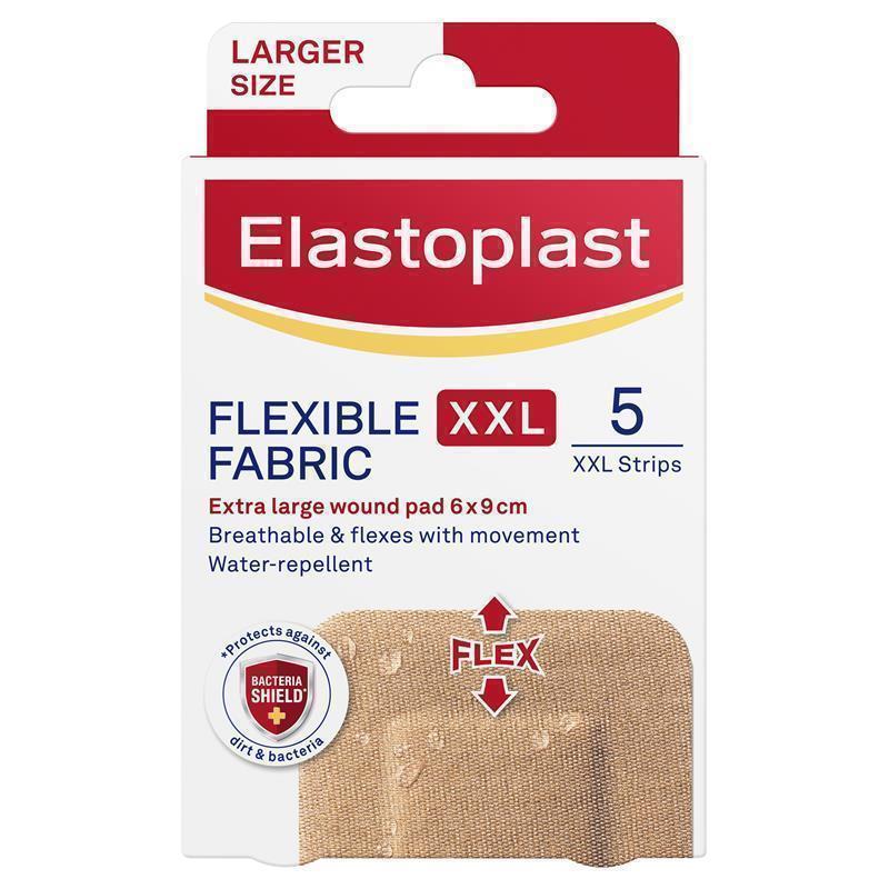 Load image into Gallery viewer, Elastoplast Flexible Fabric Strips XXL 5 Pack

