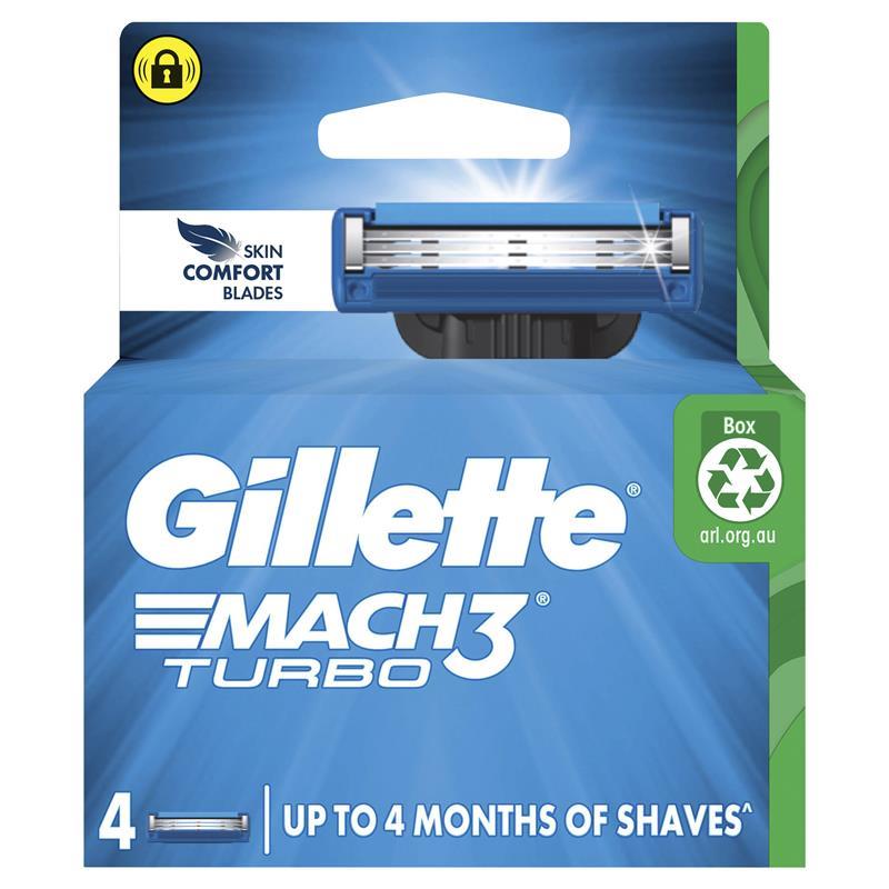Load image into Gallery viewer, Gillette Mach 3 Turbo 3D Cartridges 4 Pack
