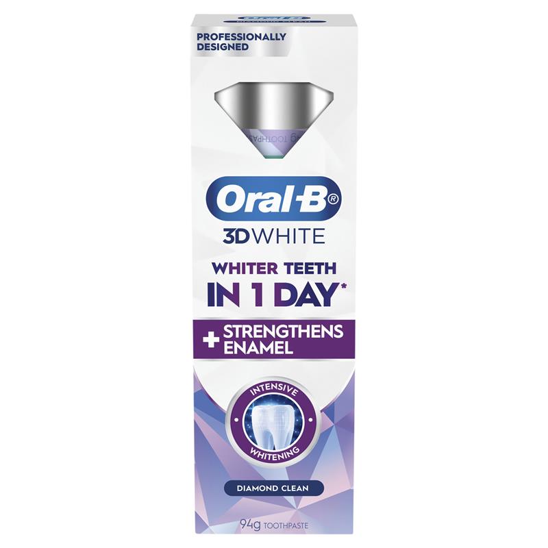 Load image into Gallery viewer, Oral B Toothpaste 3D White Intensive Whitening Diamond Clean 94g
