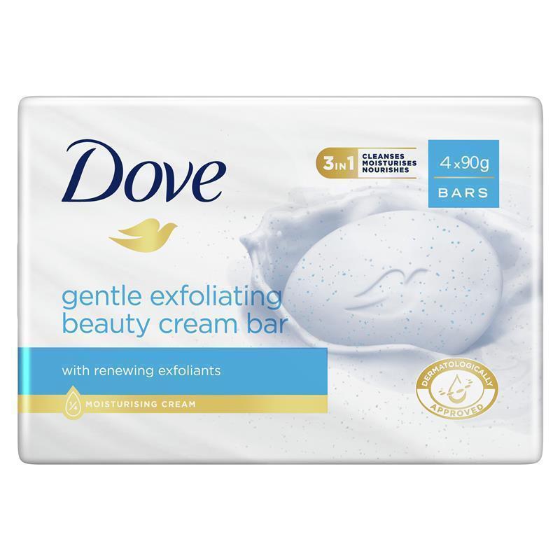 Load image into Gallery viewer, Dove Beauty Bar Exfoliating 4 x 90g
