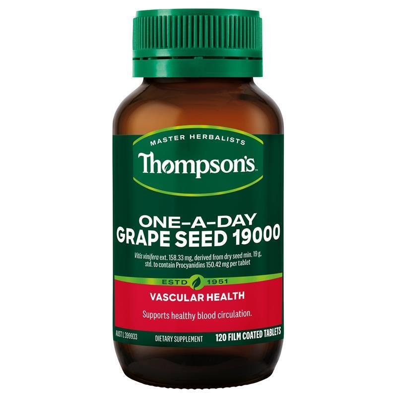 Load image into Gallery viewer, Thompson's One-A-Day Grape Seed 19000mg 120 Tablets
