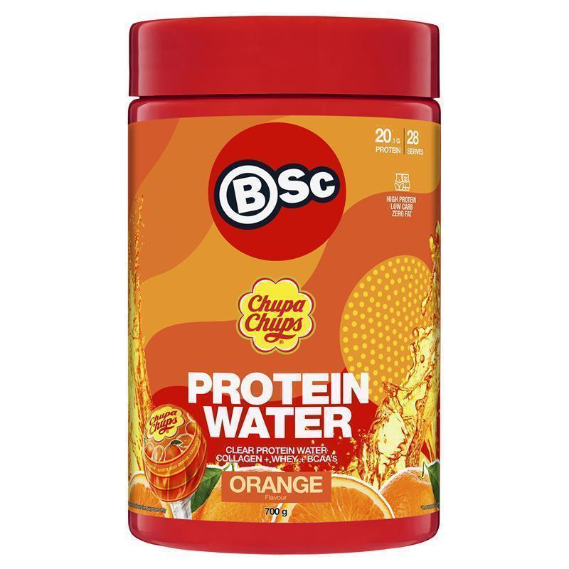 Load image into Gallery viewer, BSc x Chupa Chups Protein Water Orange 700g
