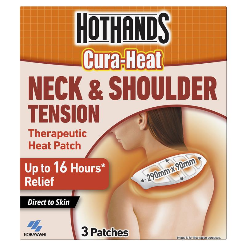 Load image into Gallery viewer, Hot Hands Cura Heat Neck And Shoulder Pain Patch 3 Pack Exclusive
