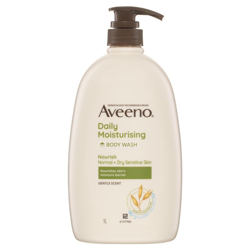 Load image into Gallery viewer, Aveeno Daily Moisturising Light Fragrance Body Wash 1L
