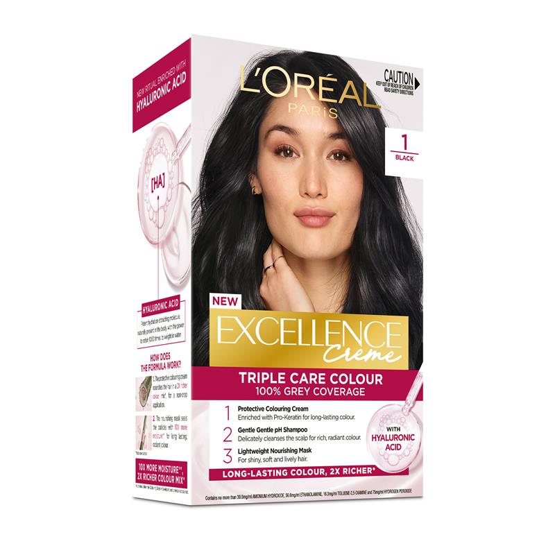 Load image into Gallery viewer, L'Oreal Excellence Creme 1 Black Hair Colour
