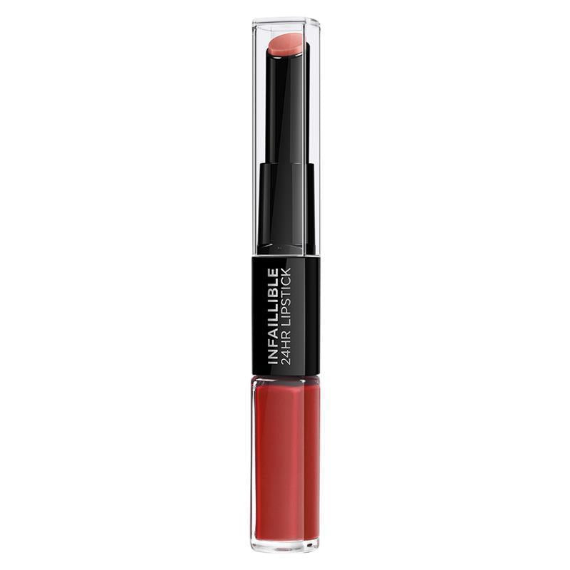 Load image into Gallery viewer, L'Oreal Paris Infallible 24H 2-Step Lipstick 506 Red Infallible
