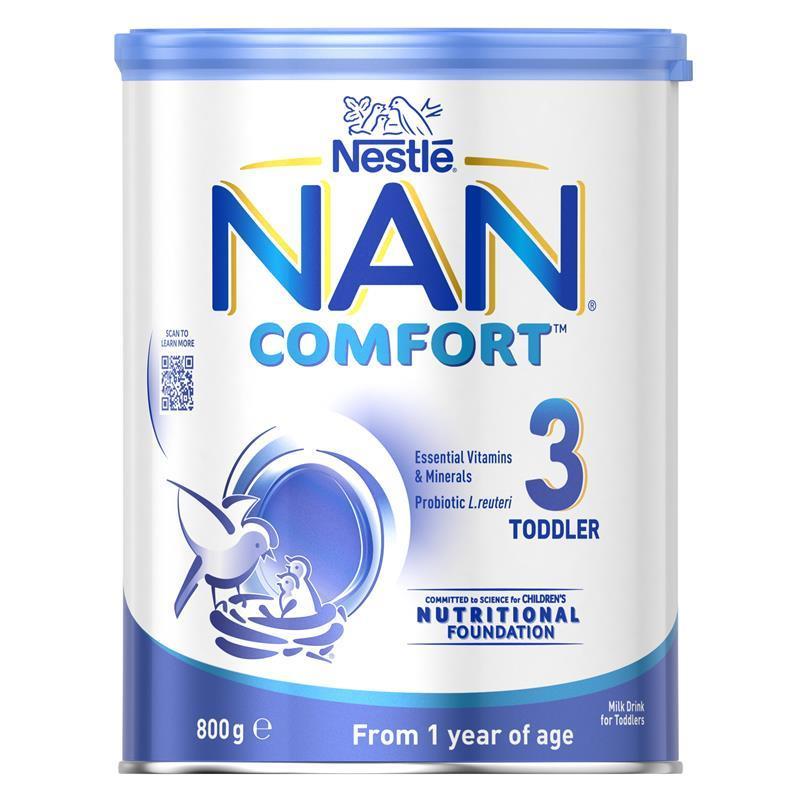 Load image into Gallery viewer, Nestle NAN COMFORT 3 Toddler Milk Drink Powder, From 1 year – 800g
