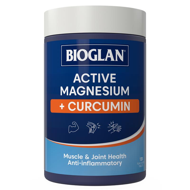 Load image into Gallery viewer, Bioglan Magnesium + Curcumin 120 Tablets
